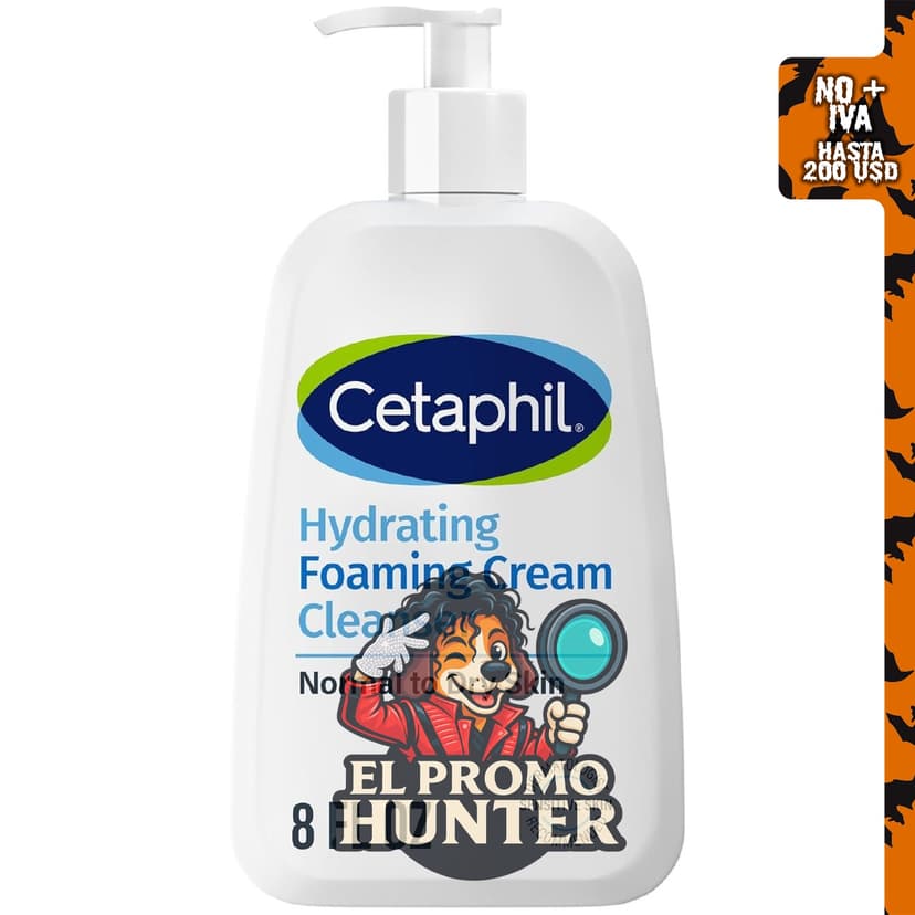 Cetaphil Cream to Foam Face Wash Limpiador Hidratante, 236 ml