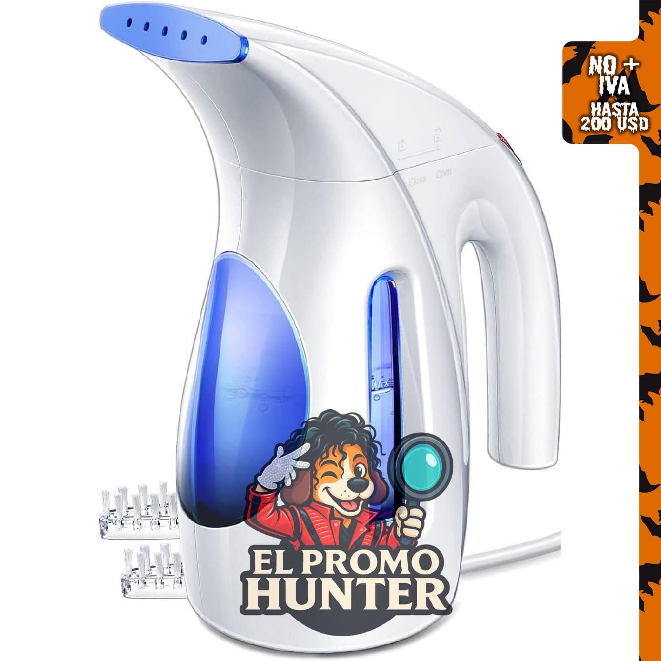 HiLIFE Vaporizador para ropa portátil, 700 W, capacidad de 240 ml, para uso en 120 V.