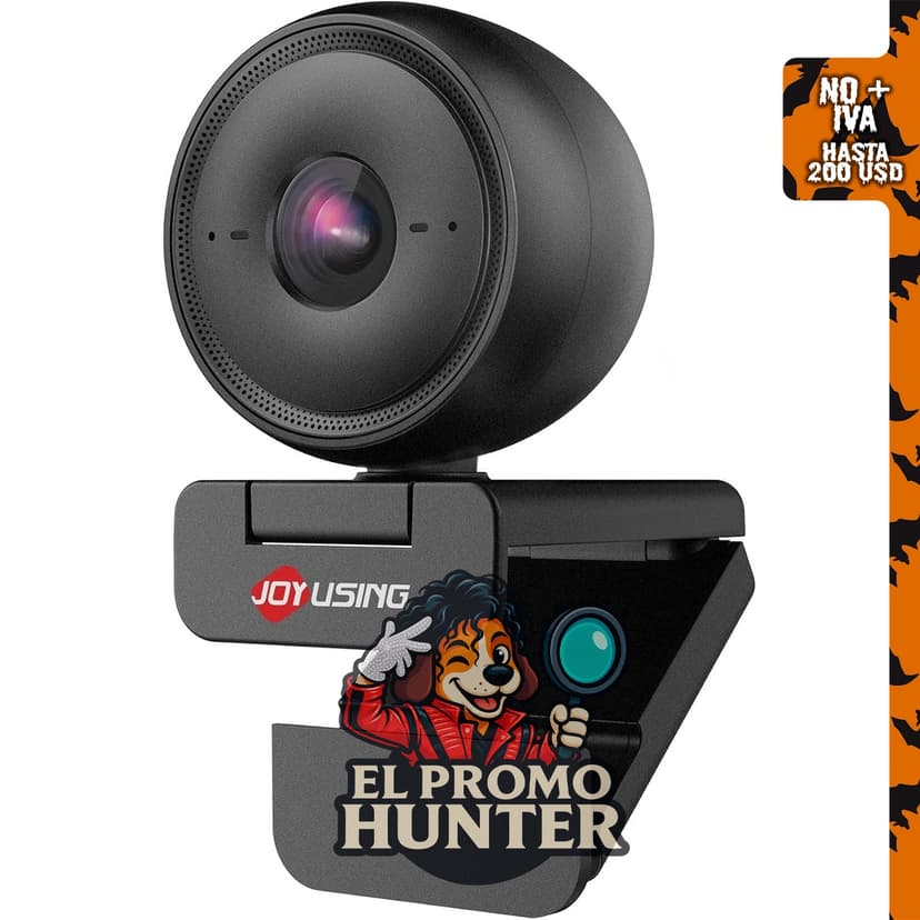 Flip600R - Cámara web 4K para PC con enfoque automático, micrófonos con cancelación de ruido y corrección de luz automática.
