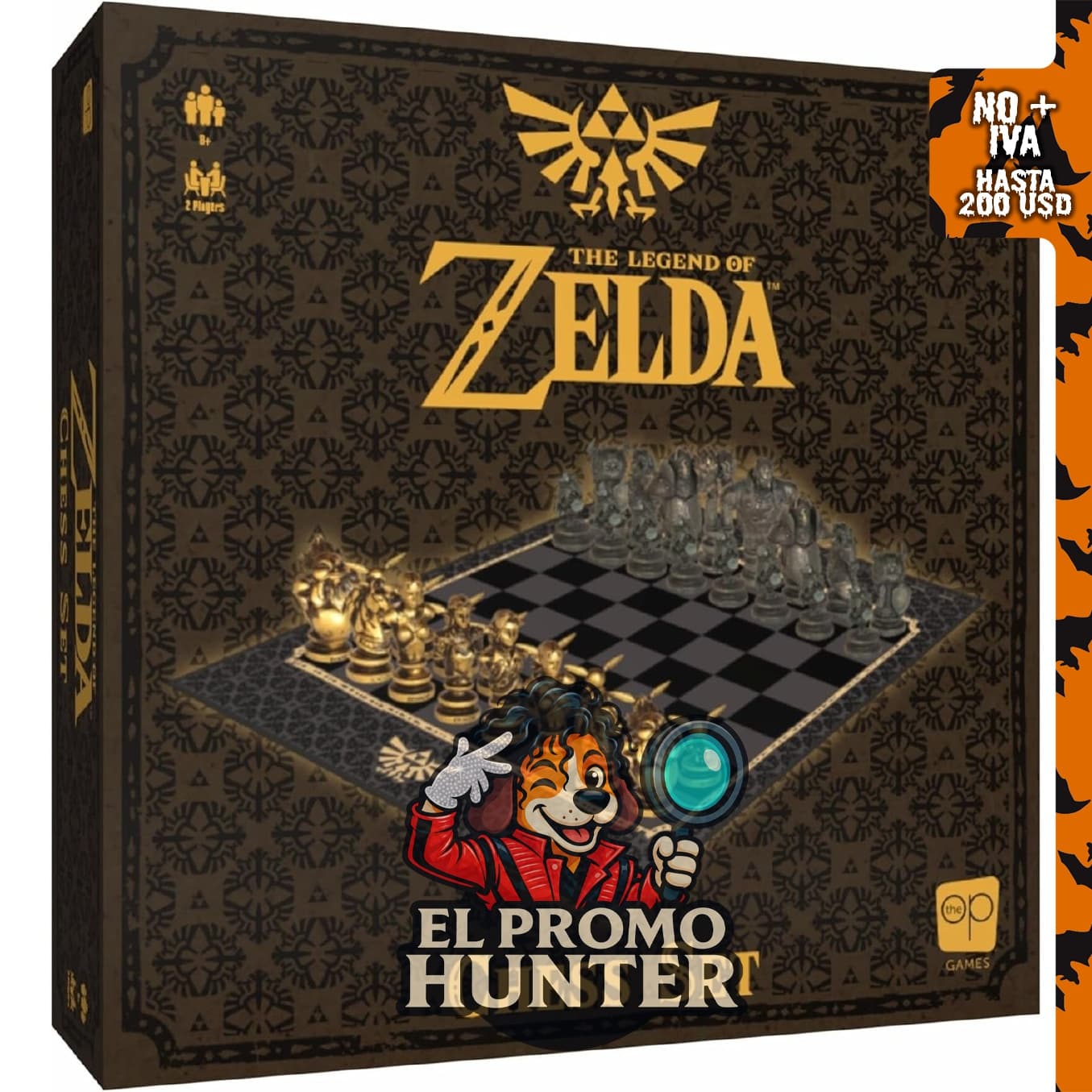 Juego de ajedrez coleccionista de La leyenda de Zelda, 32 piezas personalizadas esculpidas.