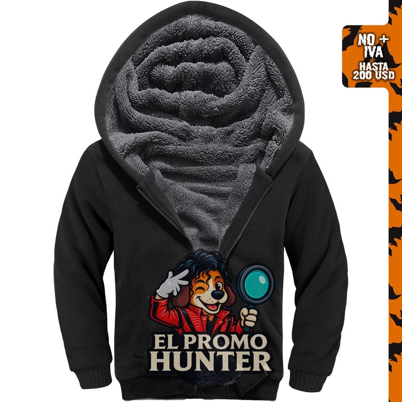 Sudadera con capucha de forro polar SECOOD para niños, con cremallera y forro de sherpa.