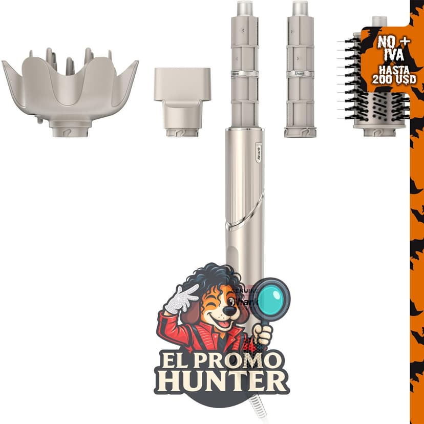 Shark FlexStyle, sistema de secado y multiestilizador de aire con difusor.