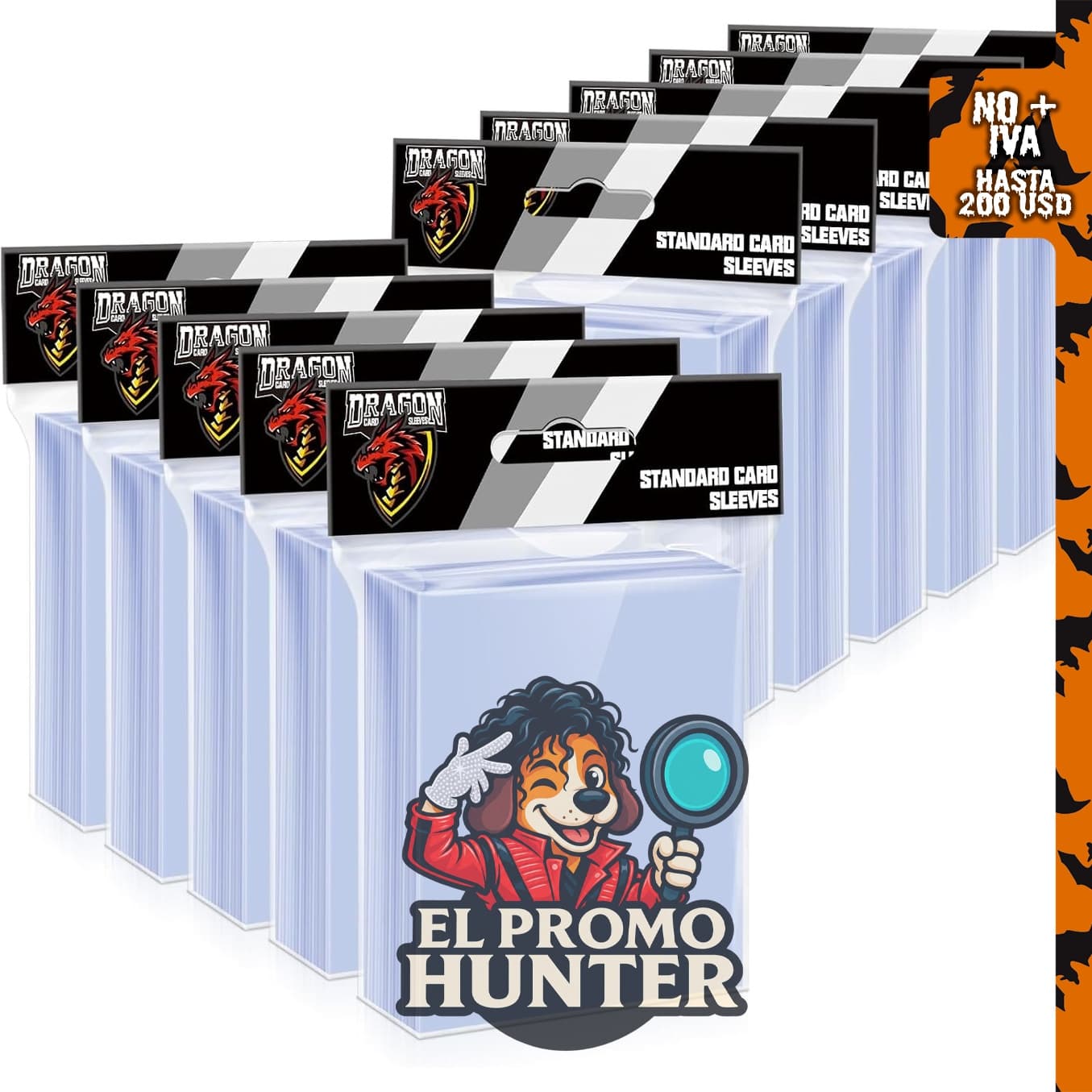 1000 fundas para tarjetas top loaders y fundas suaves penny para tarjetas coleccionables.