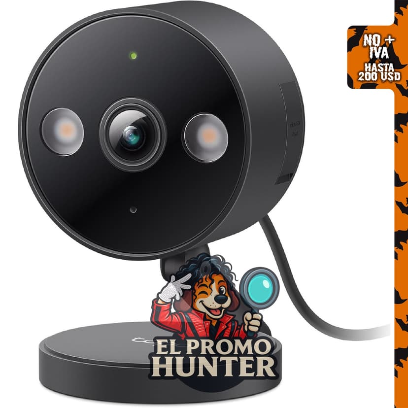 Tapo 2K+ Cámara de Seguridad Interior/Exterior con Cable, Monitoreo de Bebés, Modelo C121