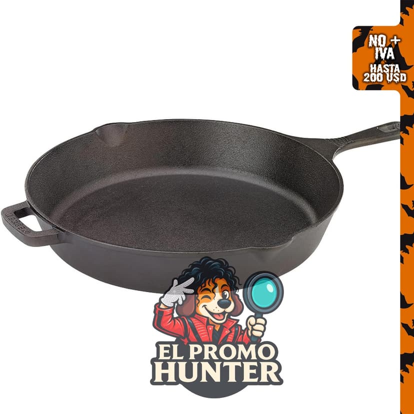 Sartén de hierro fundido pre-sazonado Mercer Culinary, 12 pulgadas (30.5 cm).