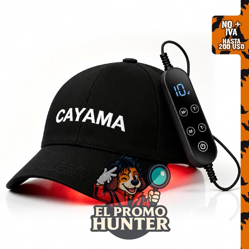 CAYAMA Terapia de luz roja para el cabello, gorra emisora 540.