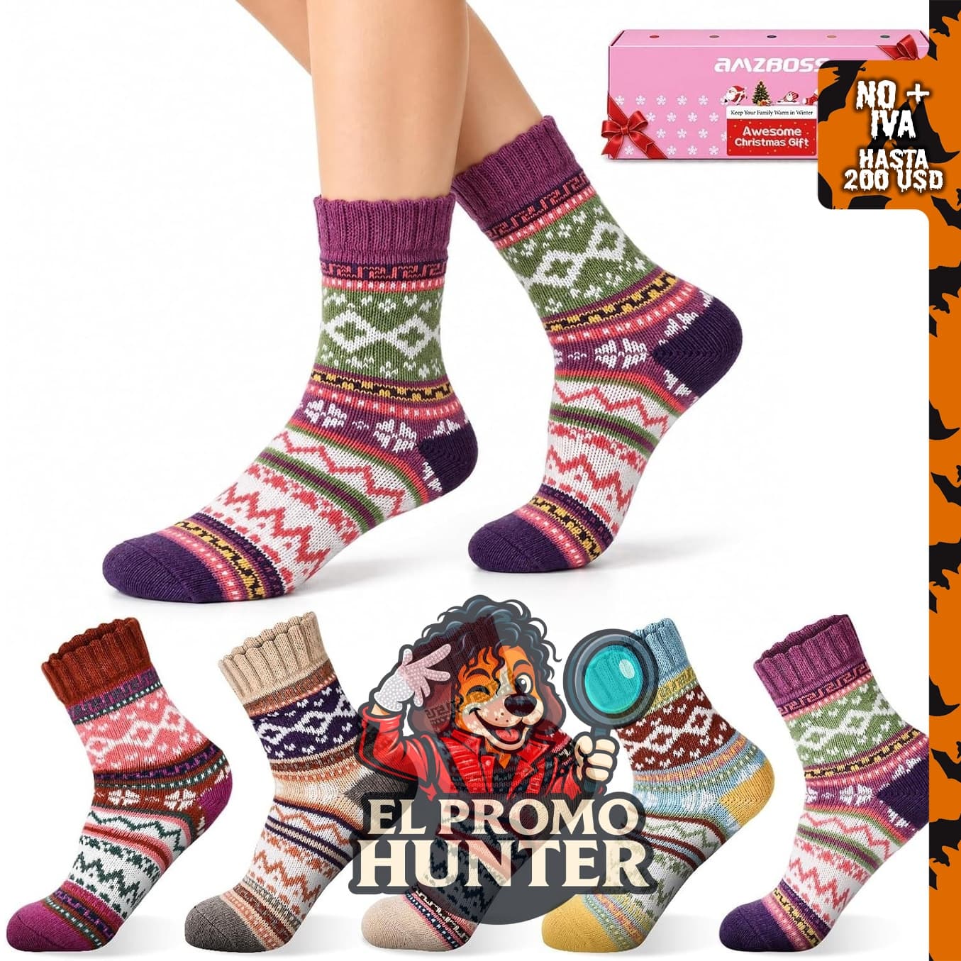 Calcetines de tripulación para mujeres, rellenos de lana, diseño vintage, cálidos para invierno.