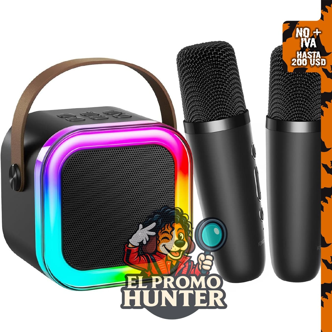 Kinglucky Mini máquina de karaoke para niños, accesorios para reproductores de video personales.