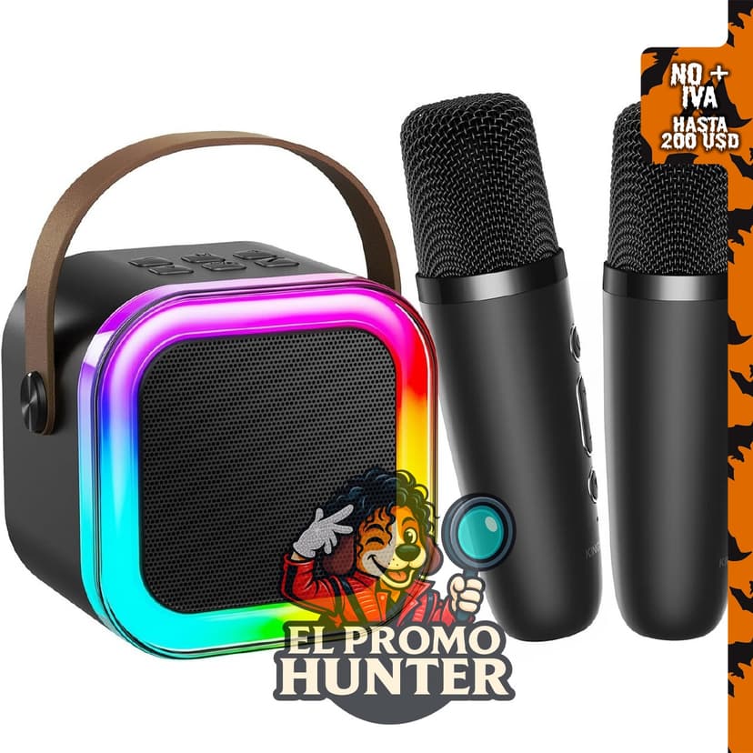 Kinglucky Mini máquina de karaoke para niños, accesorios para reproductores de video personales.