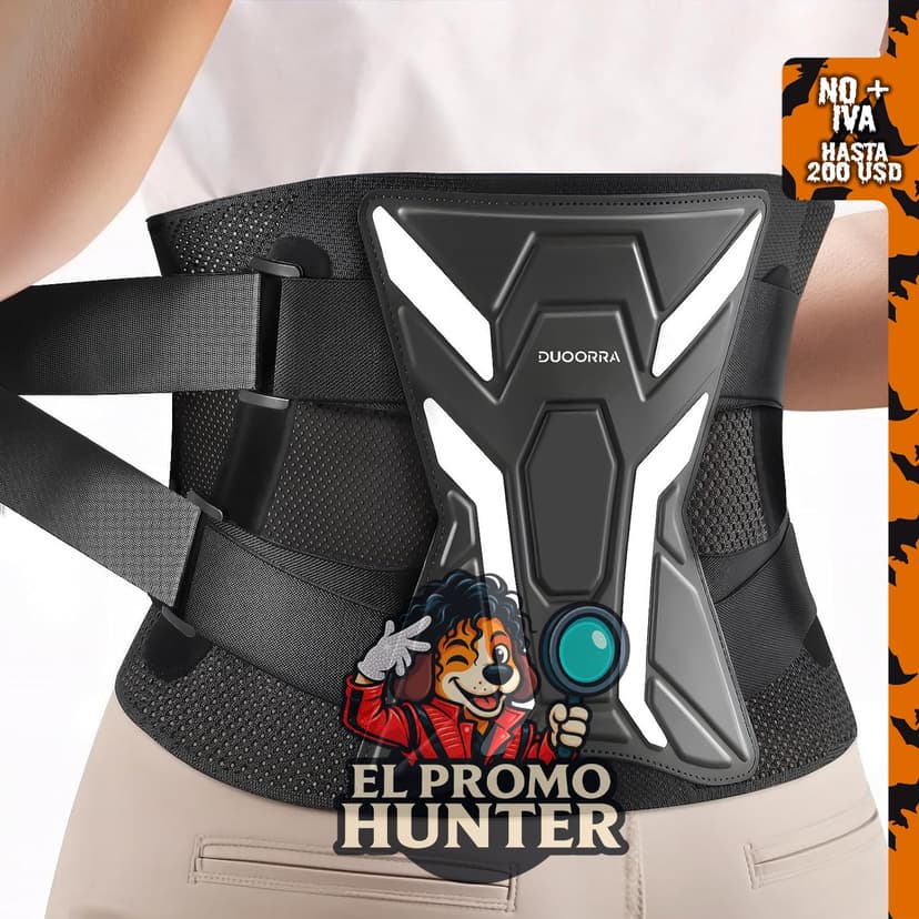 Soporte de espalda ergonómico para alivio del dolor lumbar y ciática.