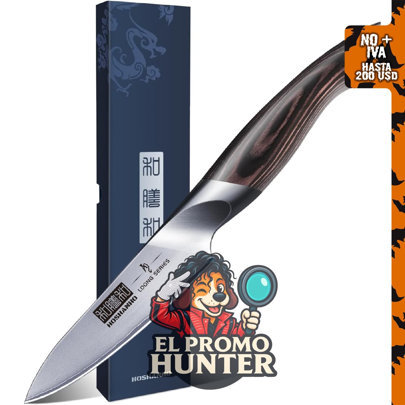 Cuchillo de Pelar HOSHANHO de 3.75 pulgadas, cuchillo de cocina japonés para frutas.