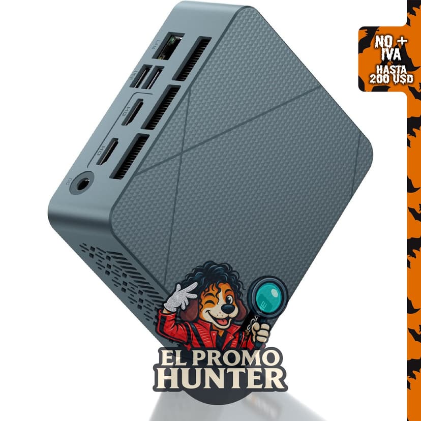 BOSGAME E2 Plus Mini PC con procesador AMD Ryzen 5 3501U, 8GB de RAM y 256GB SSD.
