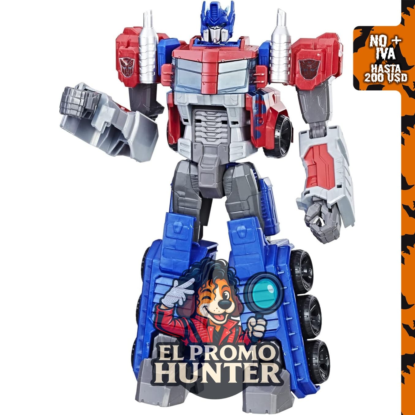 Transformers Optimus Prime figura de acción, cambia en camión de juguete, escala de 6 a 11 pulgadas.