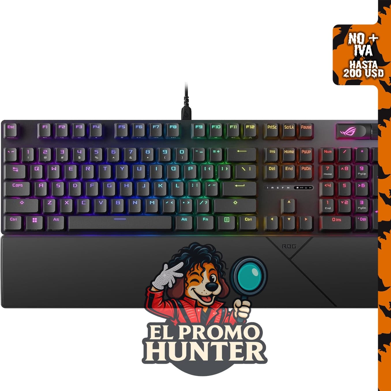 ASUS ROG Strix Scope II X Teclado mecánico USB con cable para juegos, 100%