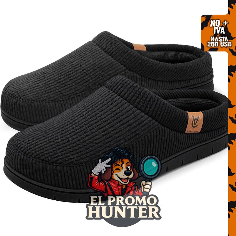 VeraCosy Zapatillas de Casa para Hombre con Espuma Viscoelástica