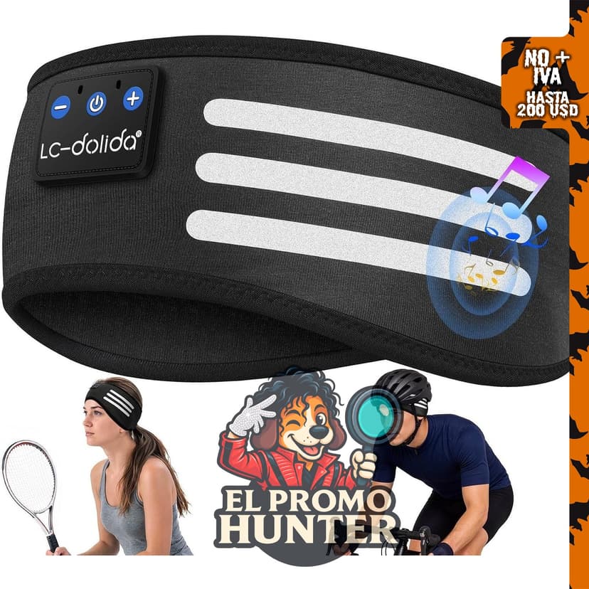 LC-dolida Auriculares deportivos inalámbricos con diadema, diseño ergonómico y audio de alta calidad.