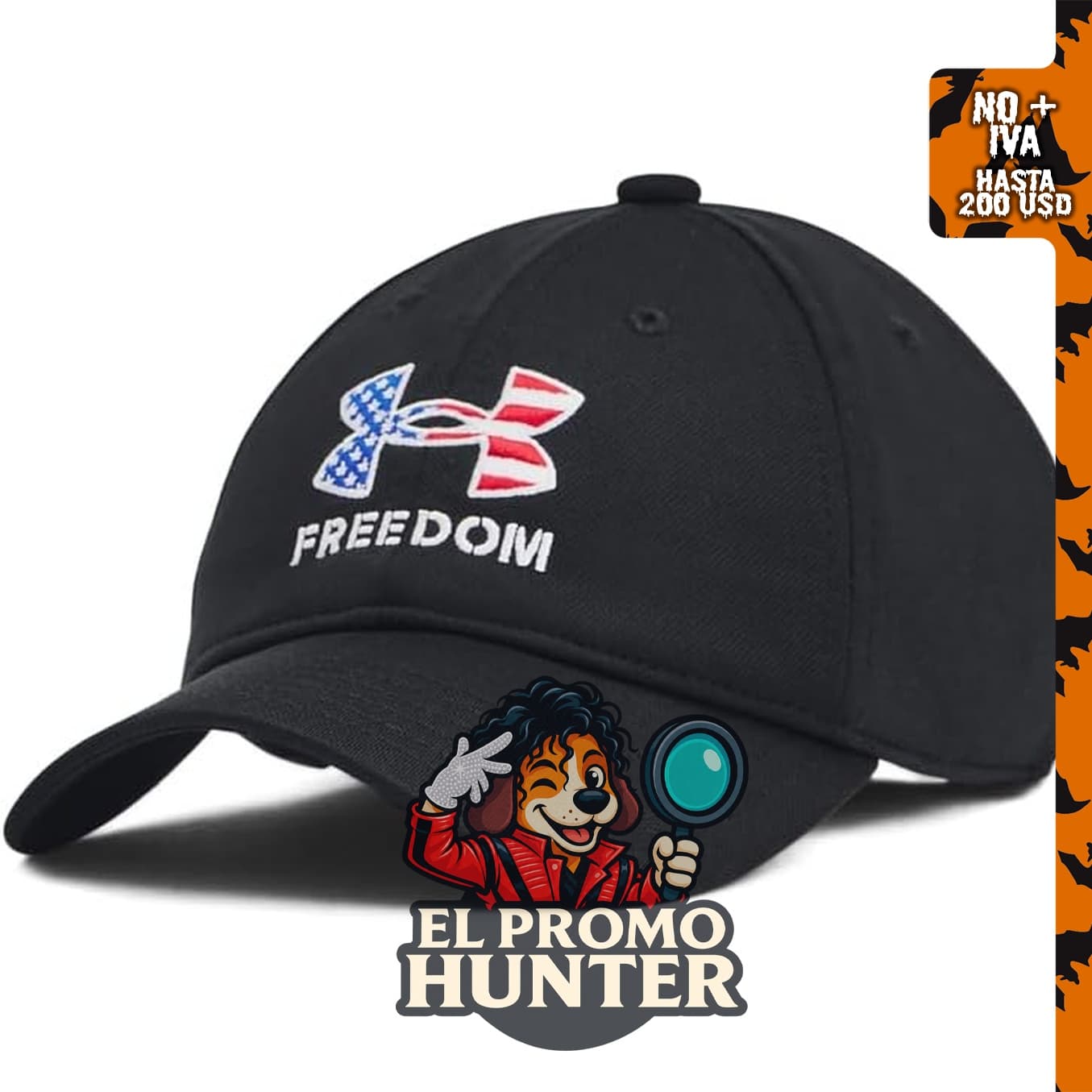 Sombrero ajustable Under Armour Freedom Blitzing para niño.