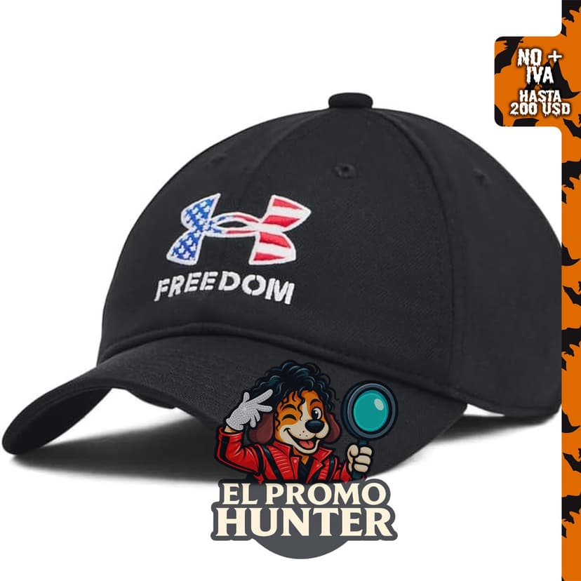 Sombrero ajustable Under Armour Freedom Blitzing para niño.