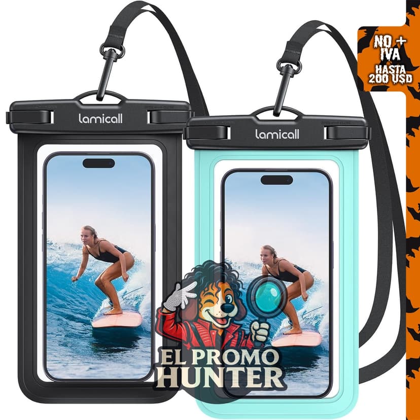 Lamicall 2Packs Fundas Impermeables para Celulares.