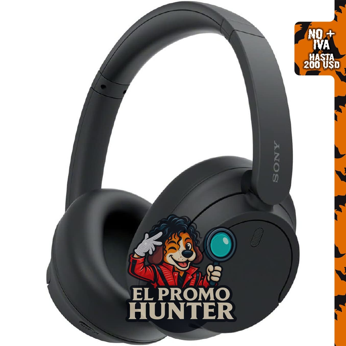 Sony WH-CH720N Auriculares inalámbricos con cancelación de ruido Bluetooth sobre la oreja.