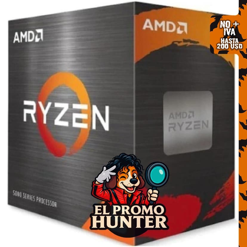 AMD Ryzen 5 5600X - Procesador de escritorio de 6 núcleos y 12 hilos con enfriador Wraith Stealth.