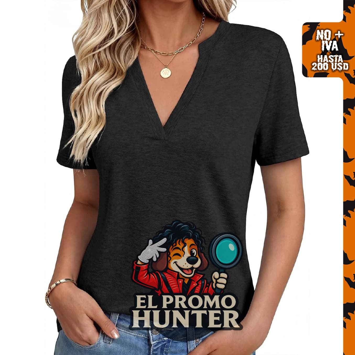 NORACORA Camiseta de manga corta con cuello en V para mujer, blusas básicas.