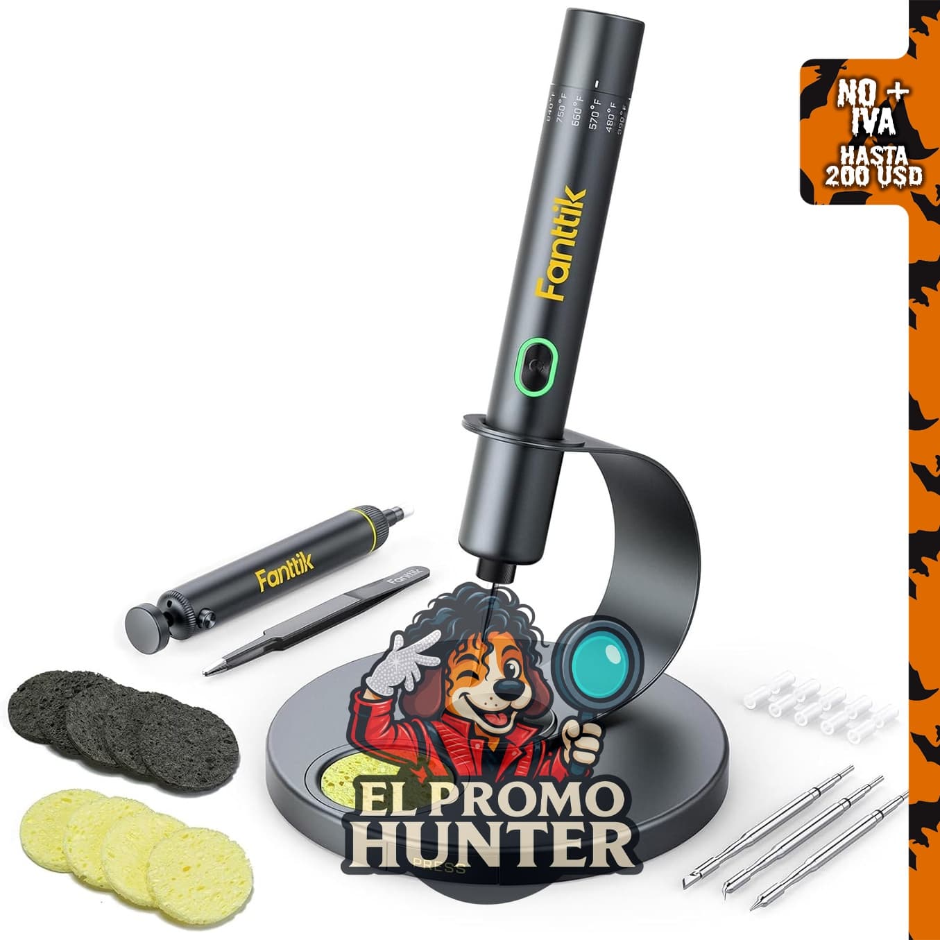 Fanttik T1 Max Kit de Soldador Inalámbrico