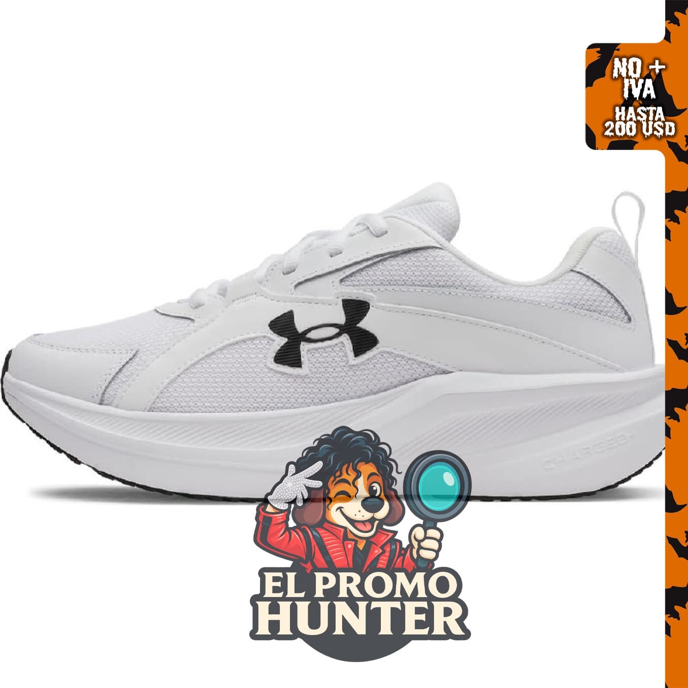 Zapatillas de correr Under Armour Charged+ Assert 11 para hombre.