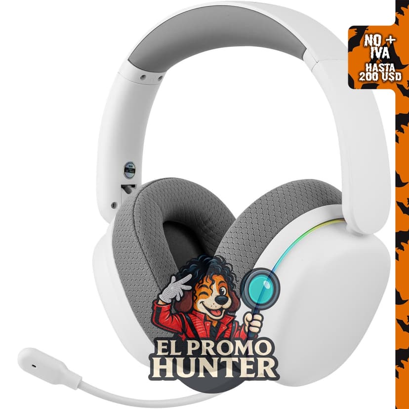 EPOMAKER X Aula G7 Pro Auriculares Gaming Inalámbricos, Modo Dual BT5.3 y 2.4GHz