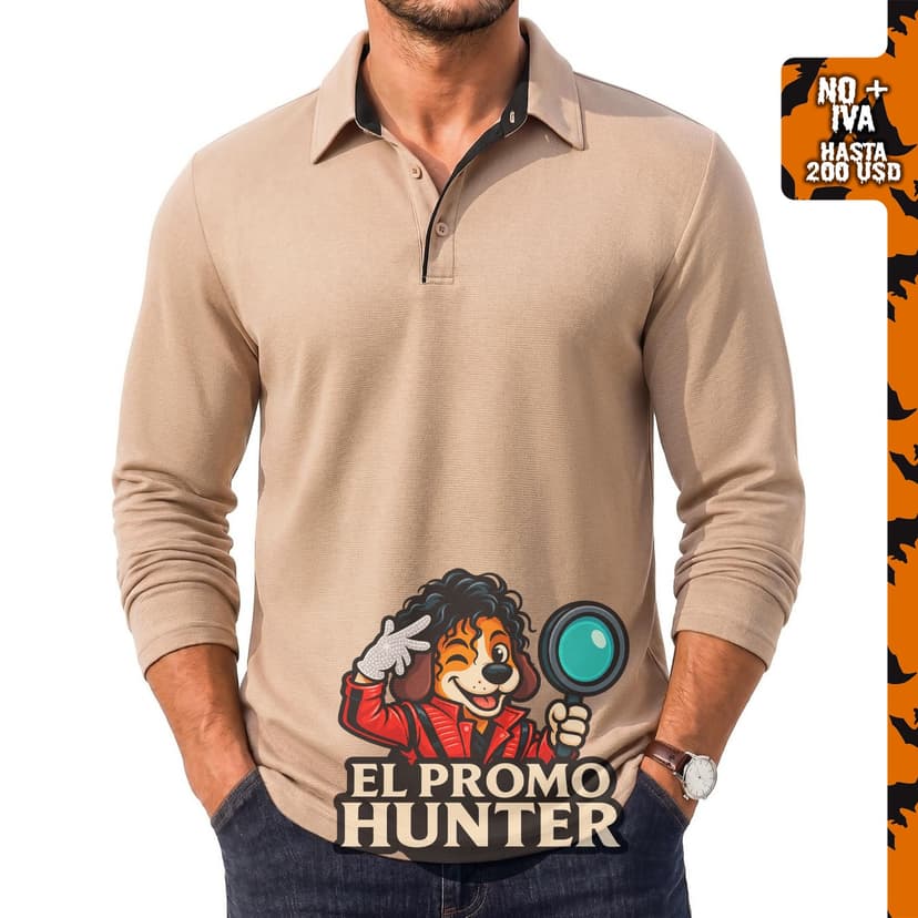 COOFANDY Polo de manga larga para hombre, camisa de golf con cuello.