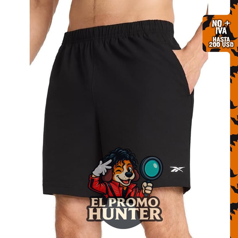 Reebok Pantalón corto Pro Training 7" para hombre, 18 cm de largo.