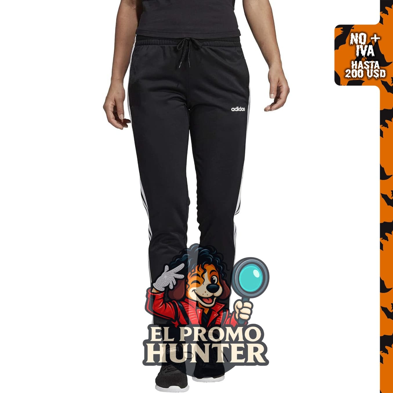 Joggers de tricot Essentials de 3 rayas para mujer de adidas.