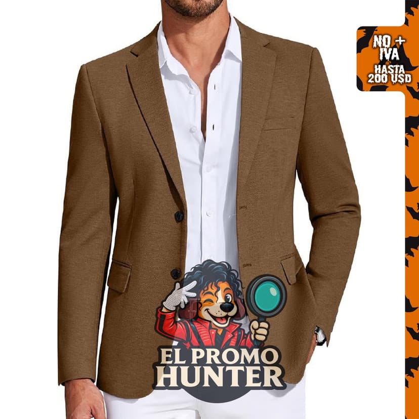 Chaqueta de punto COOFANDY para hombre, blazer deportivo ligero de dos botones.