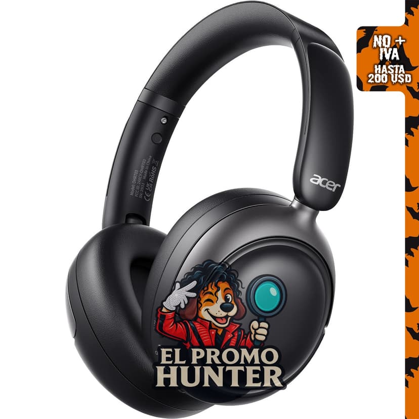 Acer OHR703 Auriculares Bluetooth con cancelación de ruido adaptativos.