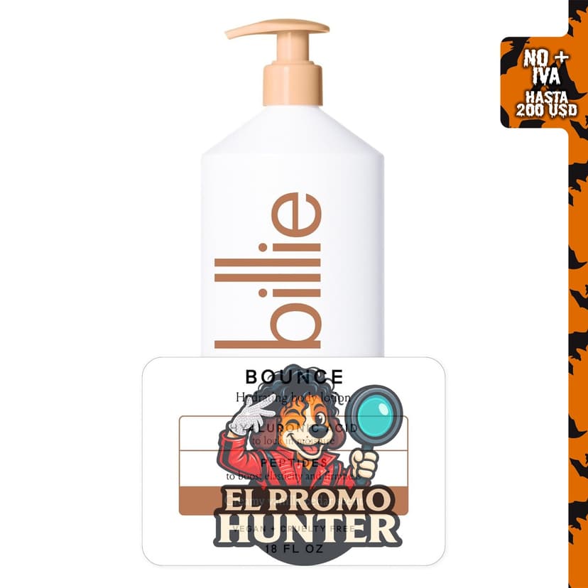 Loción corporal Billie Bounce para mujeres, hidratante, aroma a cedro y vainilla, 532 ml.
