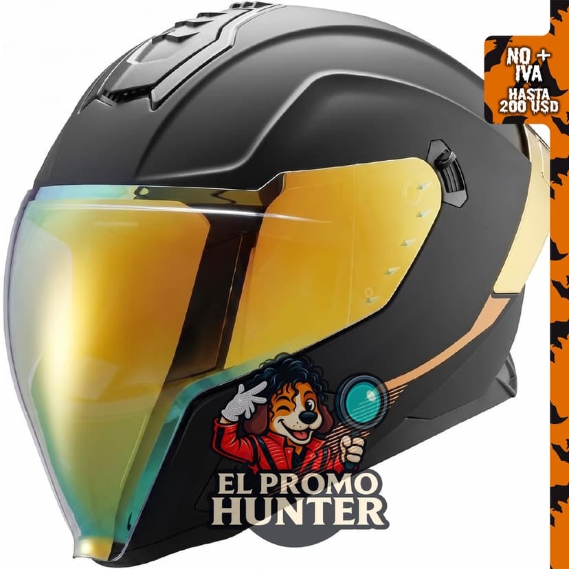 VEVOR Casco de motocicleta de cara completa, aprobado por DOT, con doble visera y lente intercambiable.