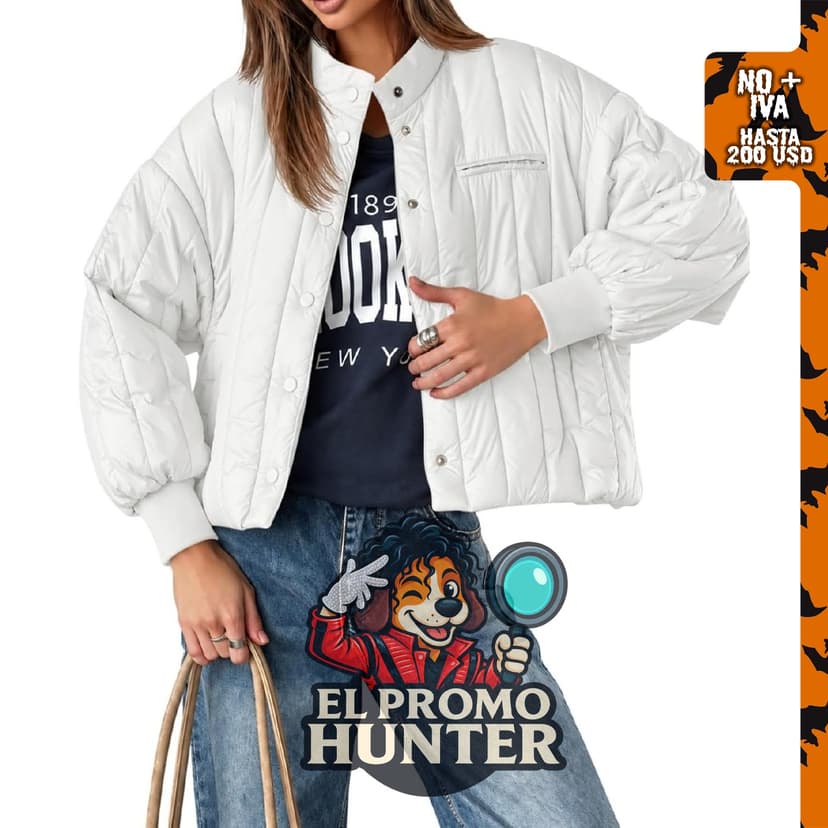 Chaqueta acolchada ligera para mujer, abrigo de otoño.