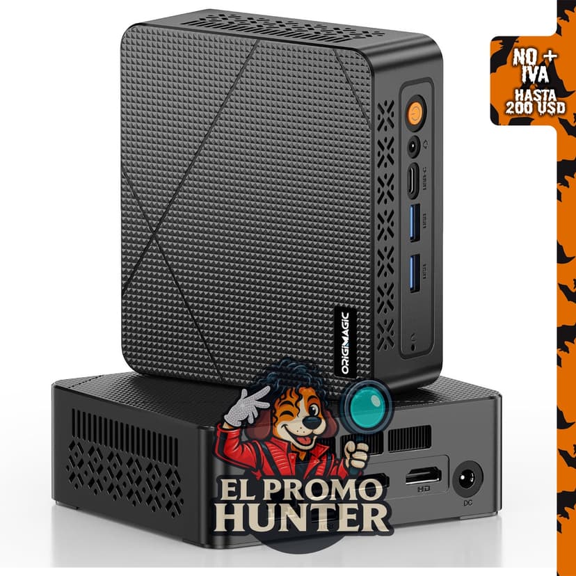 Mini PC C3 con procesador Intel Core i3-5005U, 8 GB de RAM y 512 GB de SSD.