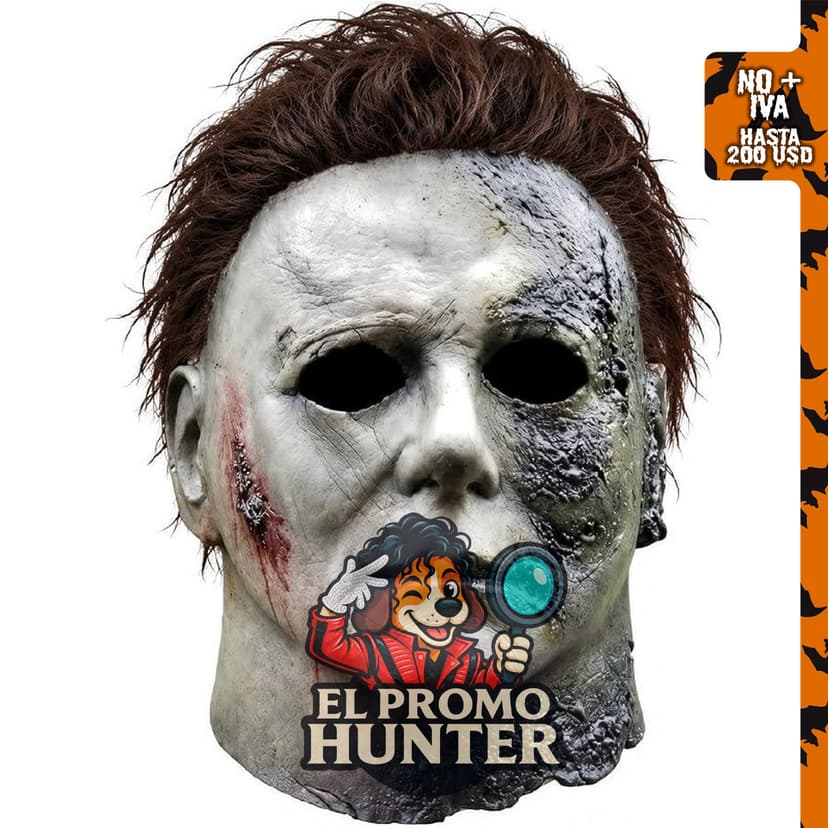 Máscara de Michael Myers para Halloween, accesorio de disfraz para cosplay.