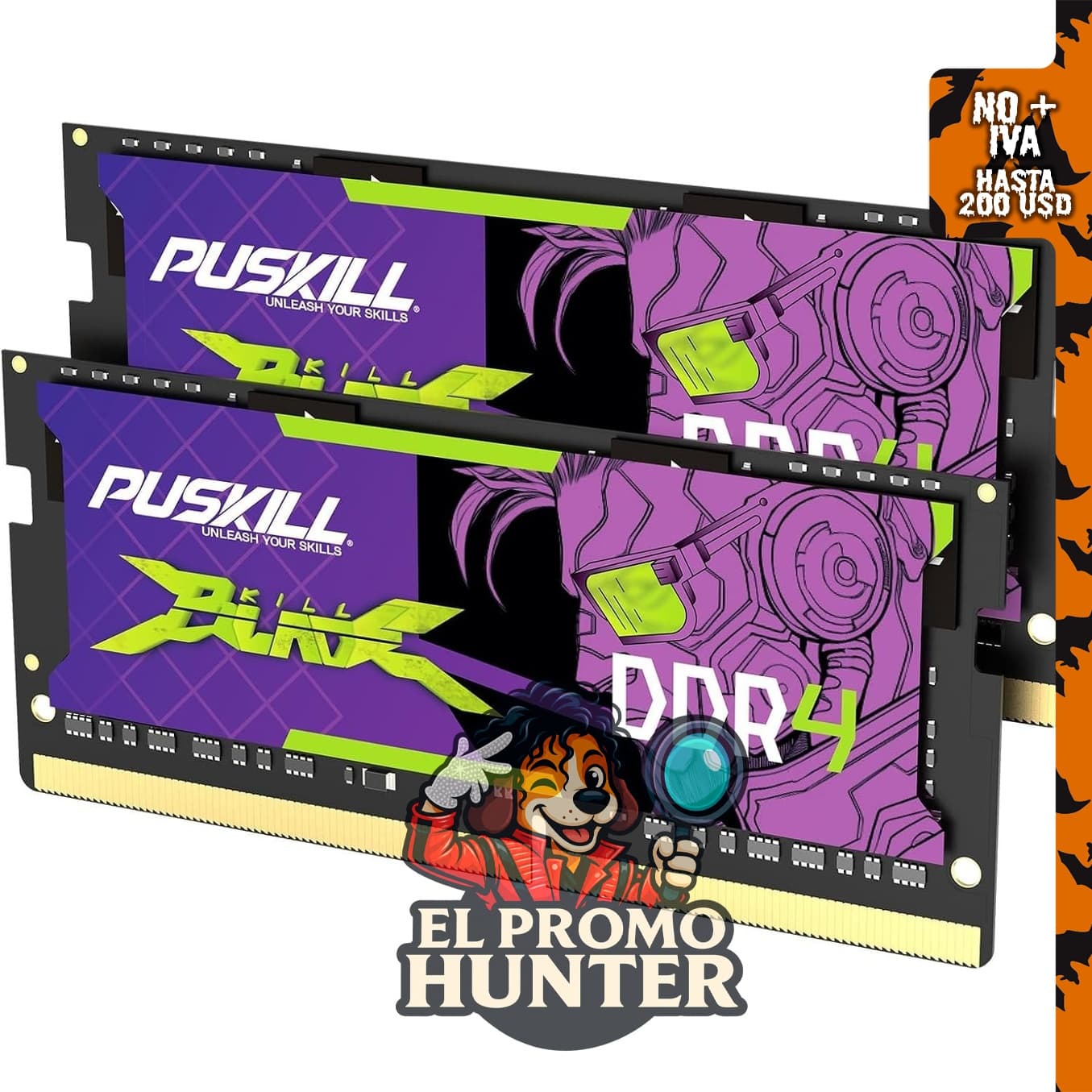PUSKILL SODIMM CL22 32 GB DDR4 3200 MHz RAM (2 x 16 GB)
