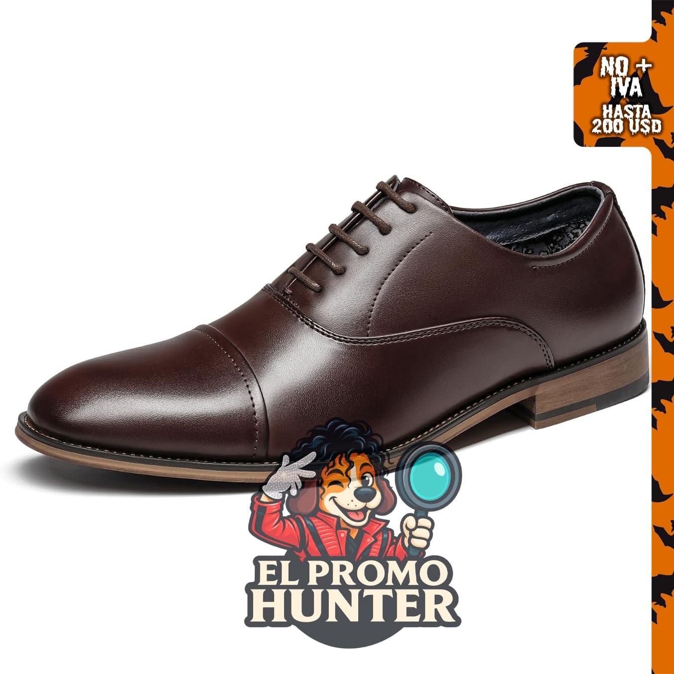 Bruno Marc zapatos de vestir formales con punta suave y cordones para hombre.