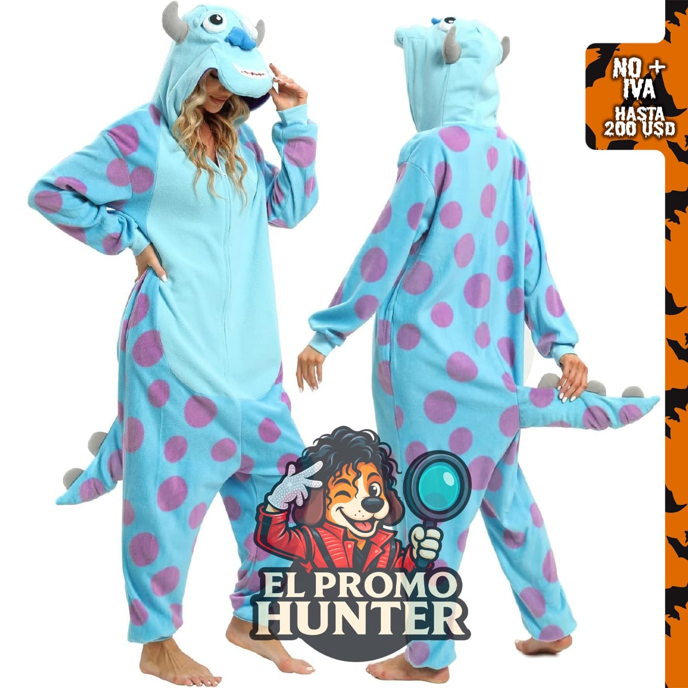 NAITOKE Pijama de animal para adultos, disfraz de Halloween y cosplay.