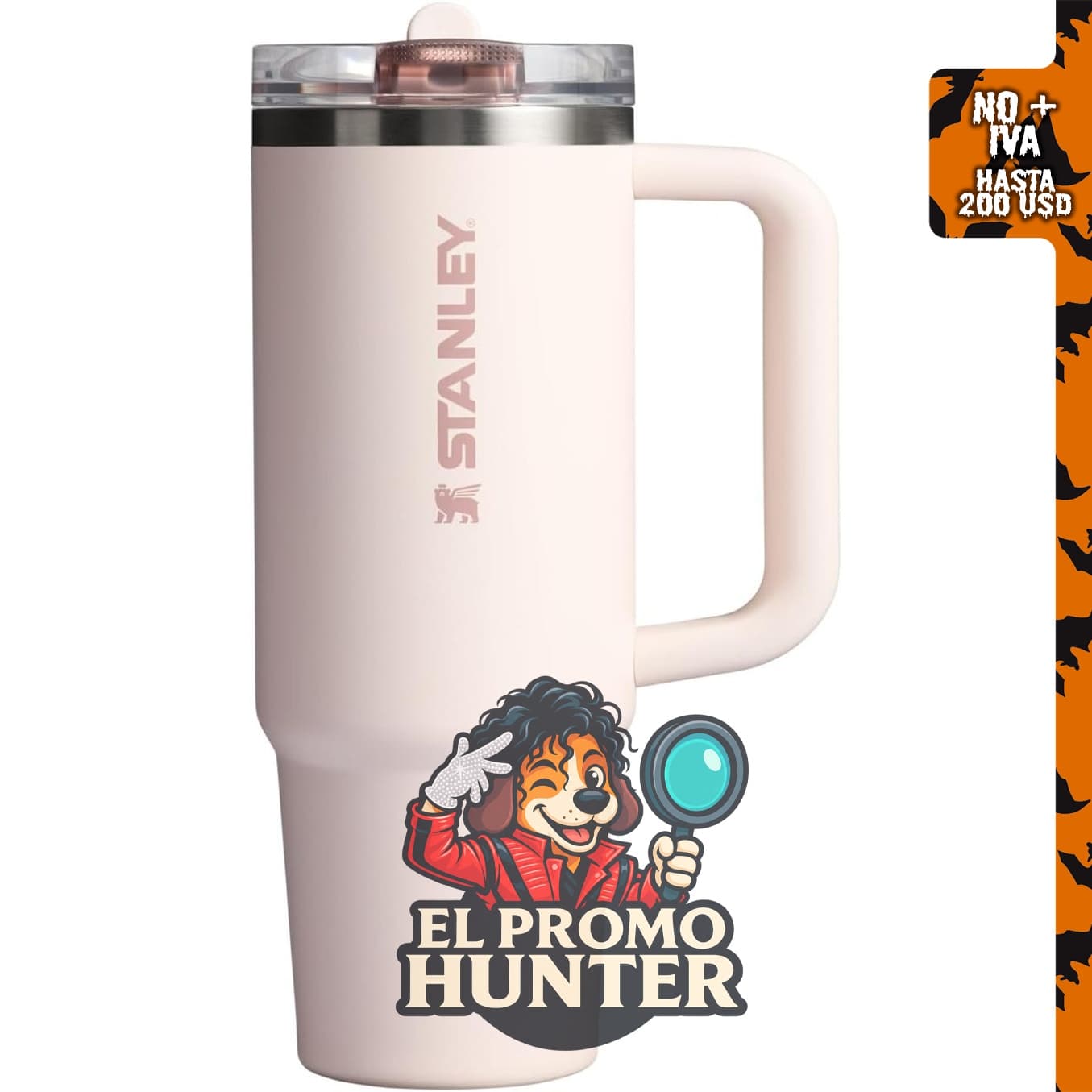 STANLEY Quencher ProTour, vaso con pajilla de 30 oz (887 ml), color cuarzo rosa.