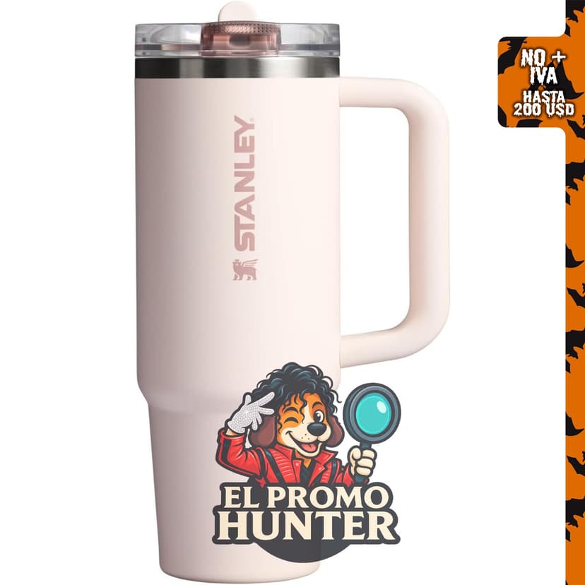 STANLEY Quencher ProTour, vaso con pajilla de 30 oz (887 ml), color cuarzo rosa.