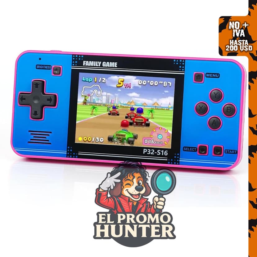 GuaiyeyeAP Juego de mano para niños, 220 videojuegos de 32 bits, pantalla IPS de 3.0 pulgadas.