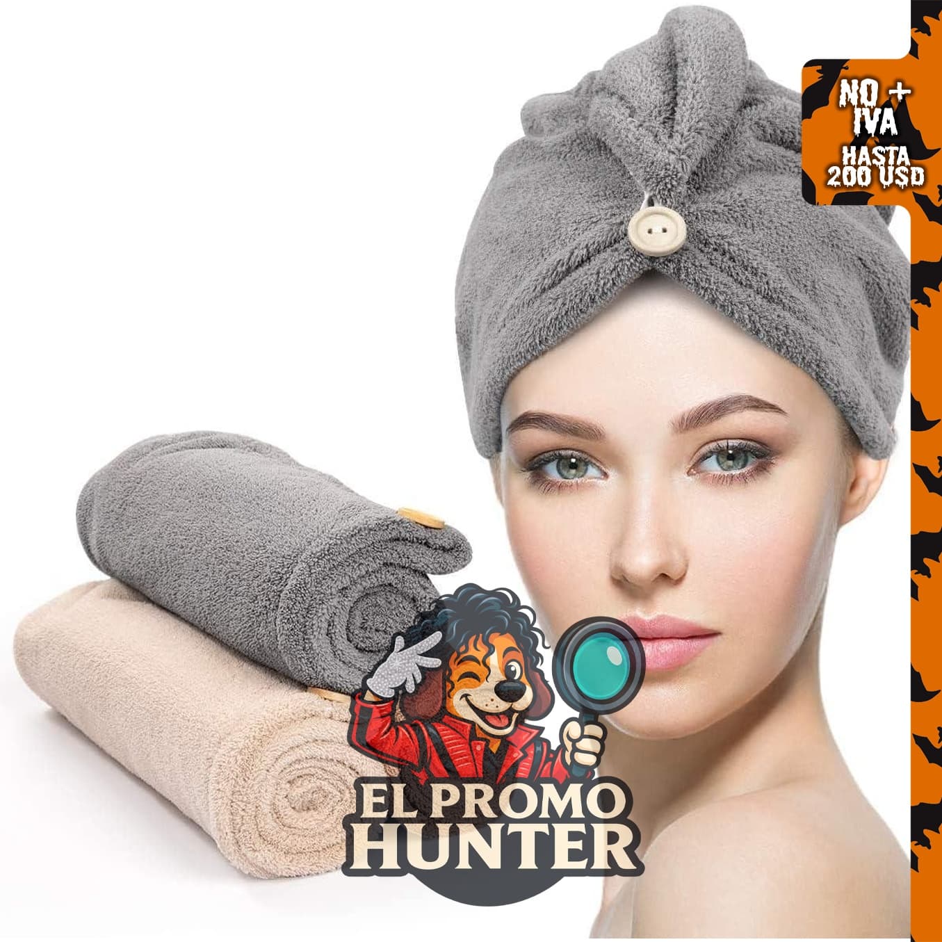 Paquete de 3 toallas de microfibra YFONG para el cabello, secado.