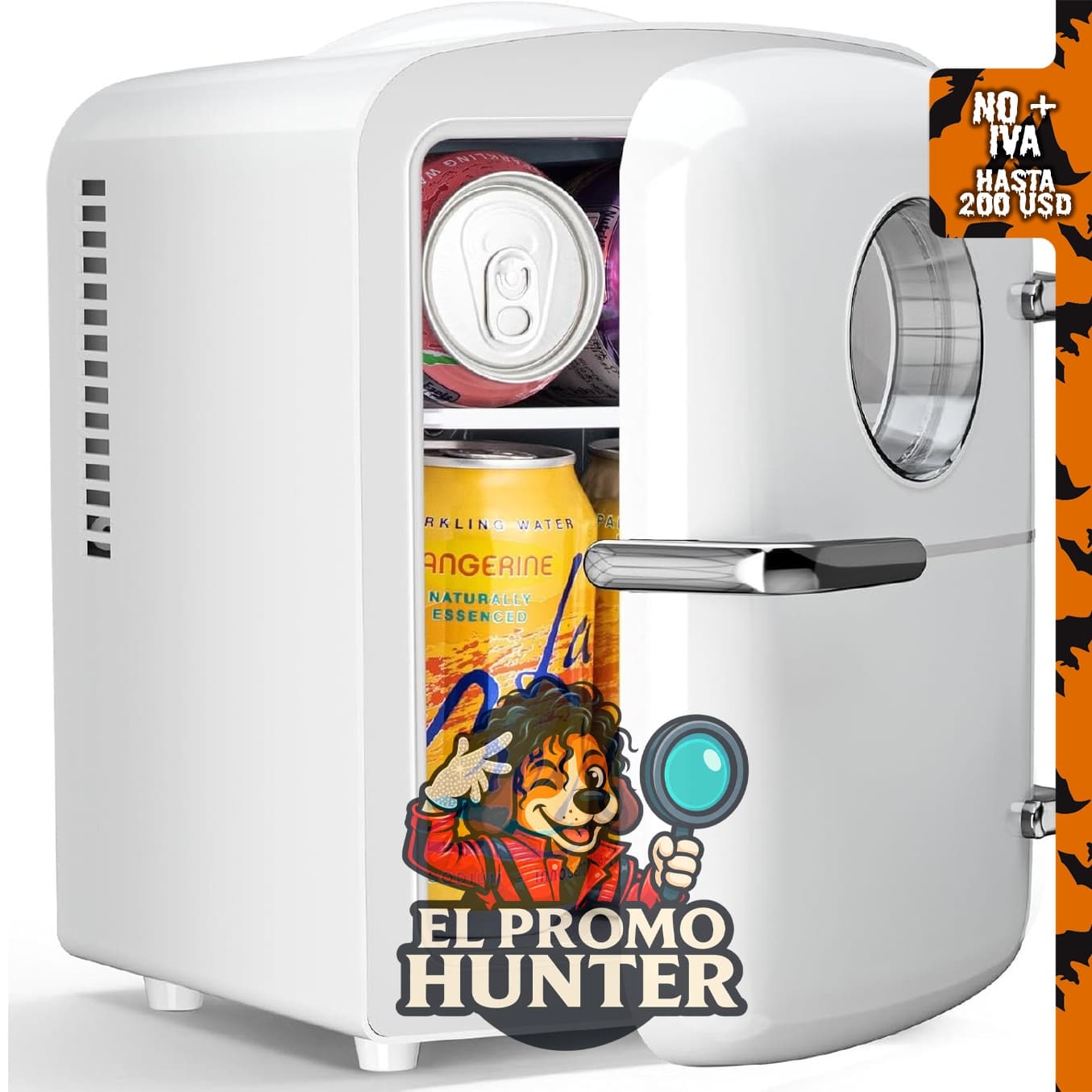 Mini nevera Antarctic Star de 4 litros, refrigerador portátil y calentador para alimentos y bebidas.