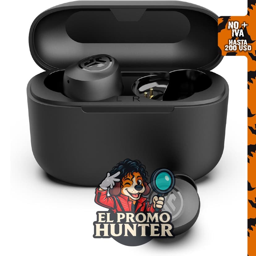 JLab Go Air Pop+ Auriculares Intraauriculares Bluetooth con micrófono y 35 horas de reproducción.