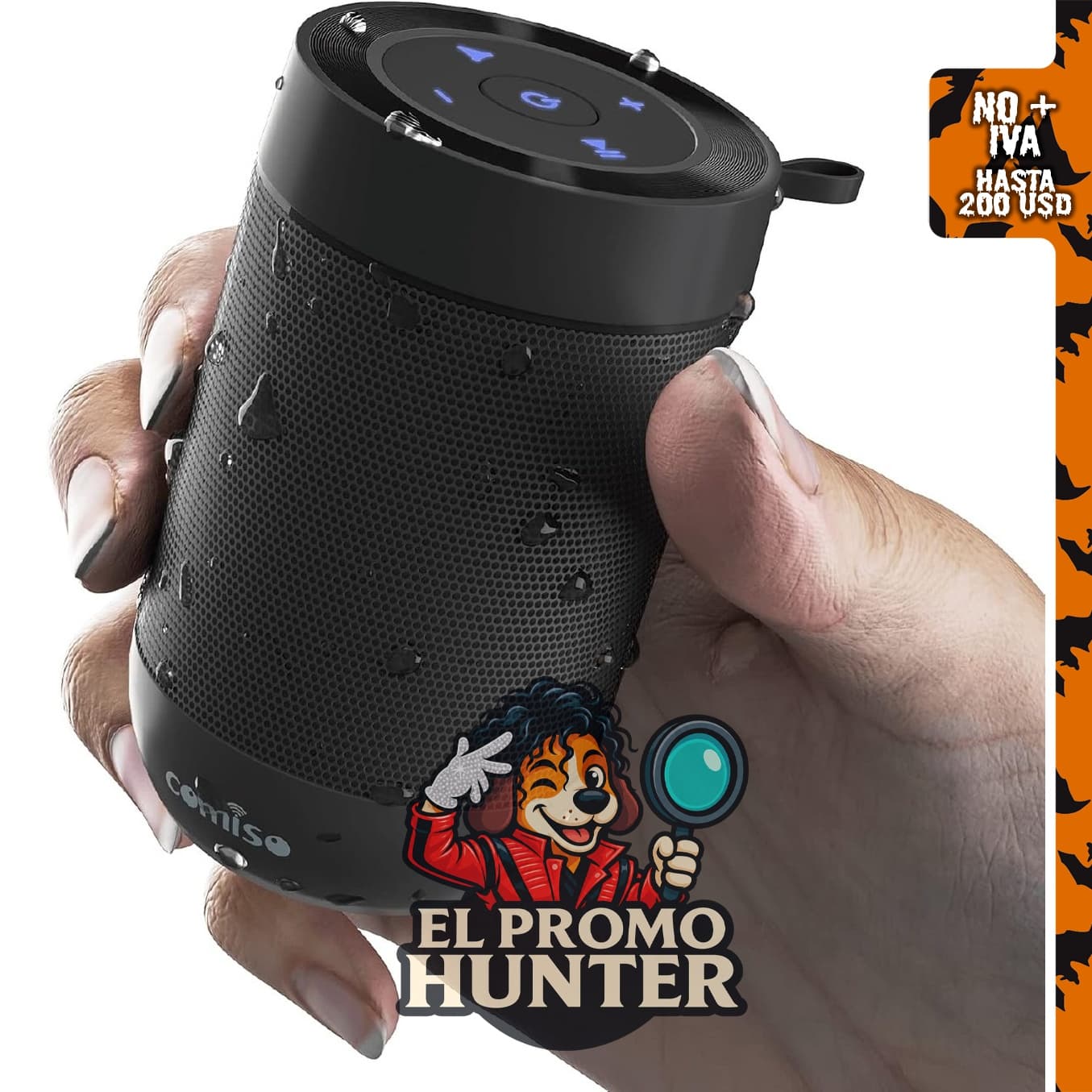 Altavoz Bluetooth Comiso, portátil con tarjeta TF.