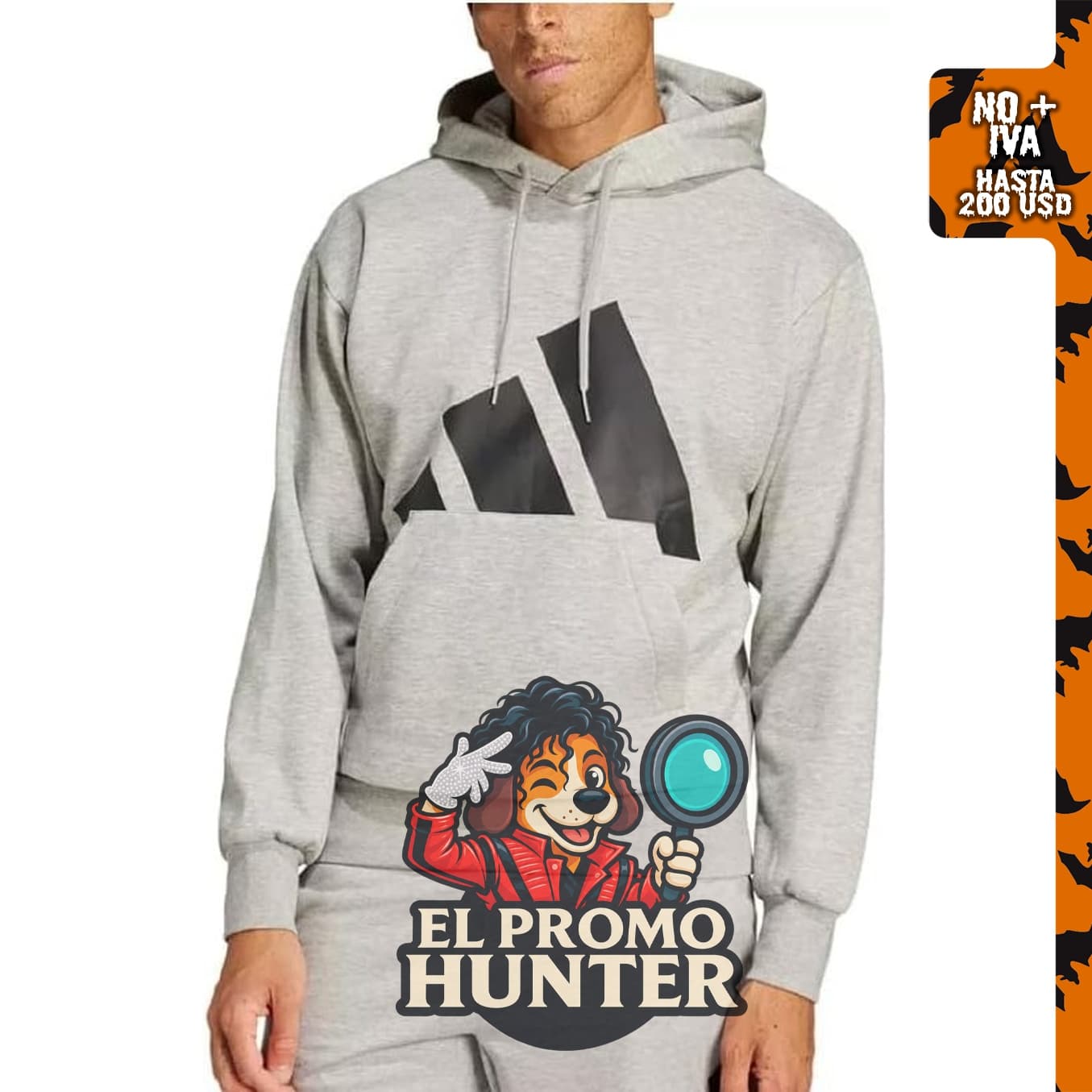 adidas Essentials Big Logo Sudadera con capucha de forro polar.